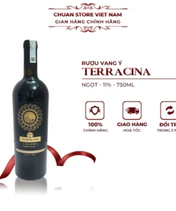 Rượu vang Ý ngọt Terracina Vino Rosso 750ml chính hãng