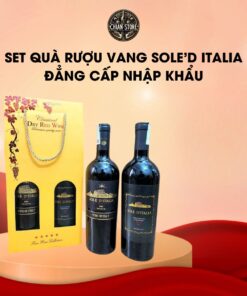 Set quà rượu vang Sole'd Italia đẳng cấp nhập khẩu
