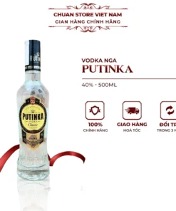 Vodka Nga Putinka nhập khẩu chính hãng 500ml giá tốt