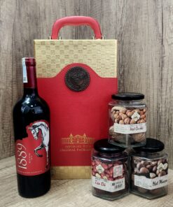 Set quà Cát Tường Vang Red Wine 1889 nhập khẩu