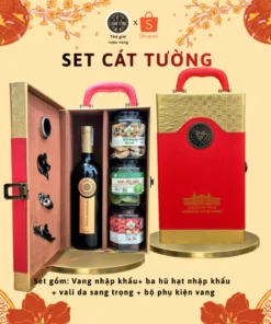 Set quà Cát Tường Vang Corrios Úc nhập khẩu
