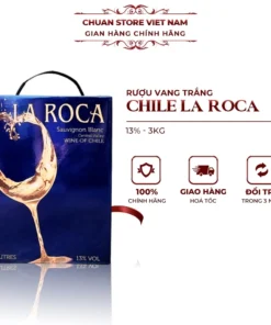 Rượu vang trắng bịch Chile La Roca 3L 13% nhập khẩu