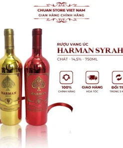 Rượu vang Úc chát Harman Syrah Đỏ 14.5% nhập khẩu chính hãng