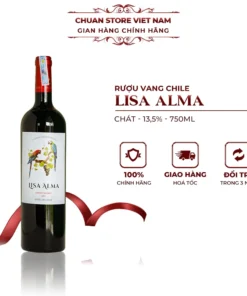 Rượu vang đỏ Chile Lisa Alma 750ml nhập khẩu chính hãng