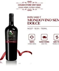 Rượu vang ngọt Mondovino Semi Dolce Ý 750ml chính hãng