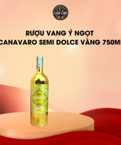 Rượu vang Ý ngọt Canavaro Semi Dolce vàng 750ml chính hãng