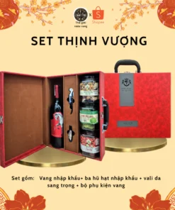 Set quà Thịnh Vượng Vang Red Wine 1889 nhập khẩu