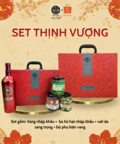 Set quà Thịnh Vượng Vang Terracina Ý nhập khẩu