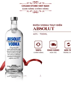 Rượu Vodka Thụy Điển Absolut 40% chai 750ml chính hãng