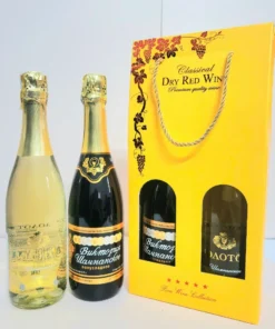 Túi quà vang nổ Nga đỏ trắng nhập khẩu chính hãng